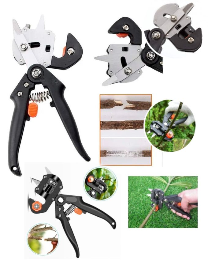 Садовый прививочный секатор Grafting Tool с 3 ножами для обрезки и прививки декоративных и плодовых деревьев