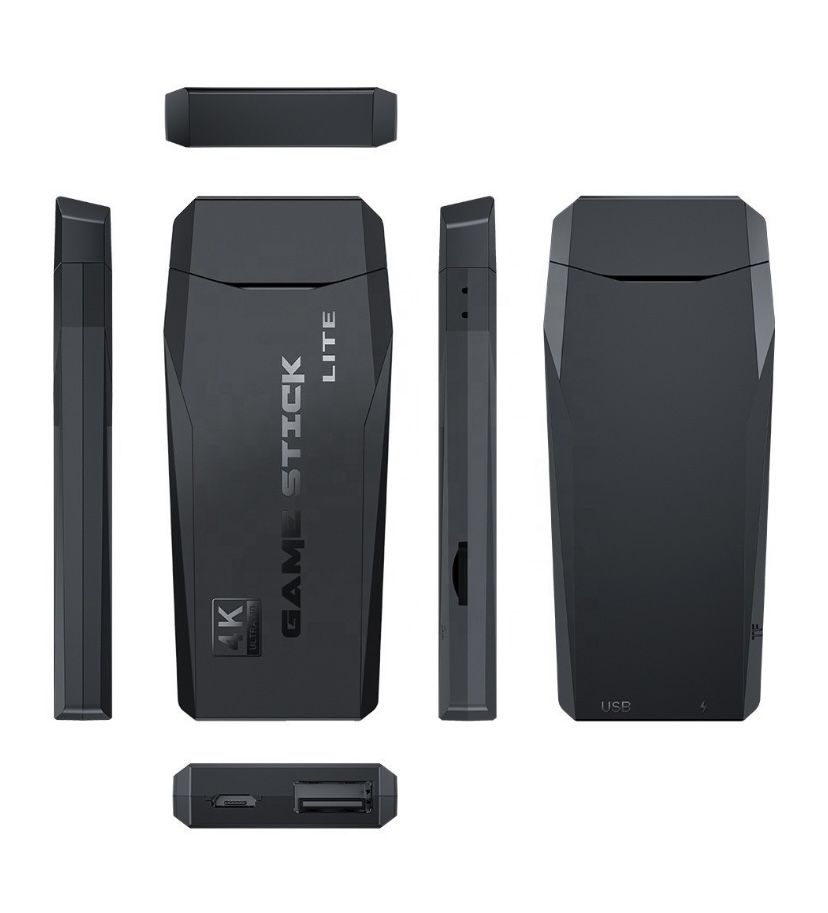 Игровая приставка Game Stick Lite M8 64G Data Frog 4K HDMI два беспроводных джойстика, Игровая консоль 10000 игр