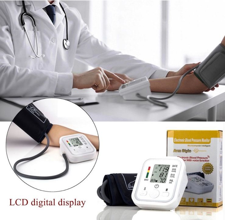 Автоматический тонометр Sunnymed Arm Style B02R плечевой, устройство для измерения давления, частоты пульса, индикатор аритмии