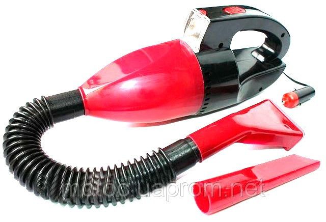 Автомобильный пылесос с фонарем (авто пылесос ) Vacuum Cleaner