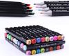 Универсальный Набор Портативных двусторонних маркеров, Sketch Marker, 36 цветов в сумочке, два наконечника разной формы, для рисования на бумаге, картонах, дереве и других поверхностях, для скетчинга