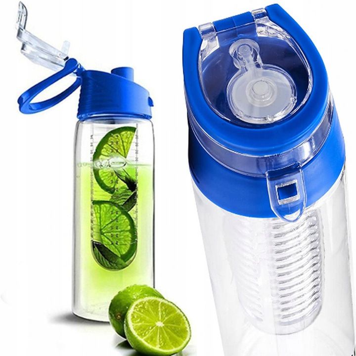Бутылка для воды и напитков Fruit Bottle с контейнером для фруктов 800 мл