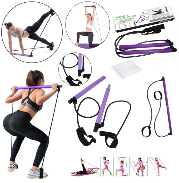 Легкий Портативный Тренажер Для Всего Тела Для Пилатес Portable Pilates Studio, Домашний универсальный прибор для пилатеса и силовых тренировок, подтянуть мышцы пресса, спины и ягодиц, для упражнений в стиле аэробики и гимнастики