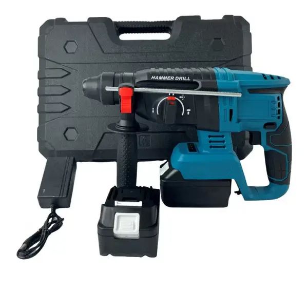 Дриль-перфоратор Bosch GB-1135-6 на 2 акумулятори в валізі, Акумуляторний безщітковий перфоратор 4000 уд/хв 1100 об/хв