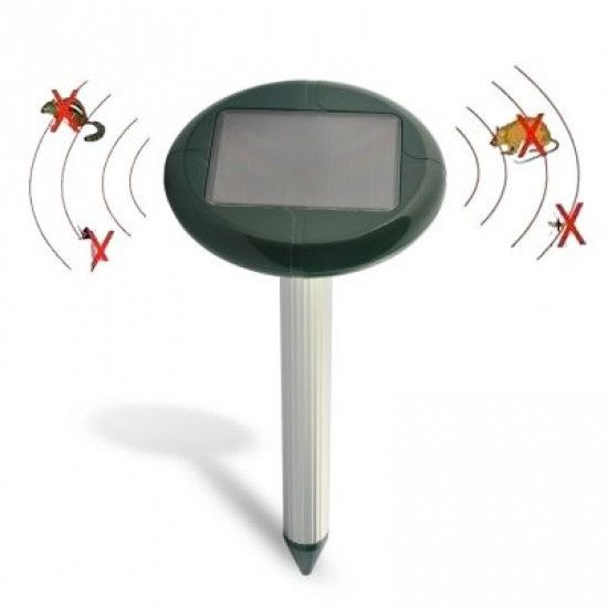 Отпугиватель грызунов, кротов на солнечной батарее Solar Rodent Repeller ультразвуковой
