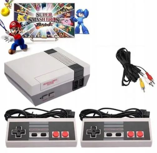 Игровая Приставка Gamepad 620 Super Консоль С Джойстиками 620 игр  8 бит два джойстика стационарная ретро Dendy и подключение к ТВ, домашние видеоигры 80-х и 90-х,можно играть на любом телевизоре и вдвоём