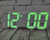 Электронные настольные LED часы белые LY-1089 с зеленой подсветкой с будильником, календарем, термометром