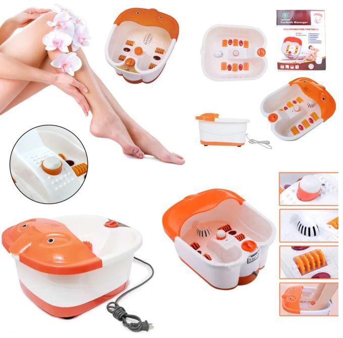 Ванночка - массажер для ног гидромассажная с ИК подогревом  Multifunction Footbath Massager ,согреет ноги,удалит омертвевшую кожу,эффект джакузи,вибрационный и механический массаж,для релаксации,улучшения кровообращения
