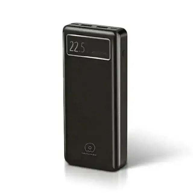 Портативный компактный переносной Power Bank WUW Y100 20000 mAh PD 22.5W, универсальный внешний аккумулятор с быстрой зарядкой Quick Charge 3.0, павербанк с цифровым LED-индикаторм уровня заряда, Двойной USB