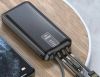 Аккумулятор внешний WUW U40 20 000 мАч 2,1А 4в1,Повербанк универсальный, Power Bank Портативное зарядное устройство для зарядки мобильного телефона,наушников,планшета, хUSB порты и встроенные кабелиType-C, micro usb и lighting с быстрой зарядкой 