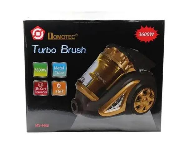 Пылесос контейнерный Domotec MS-4408 3600Вт Turbo Brush на 4 л без мешка