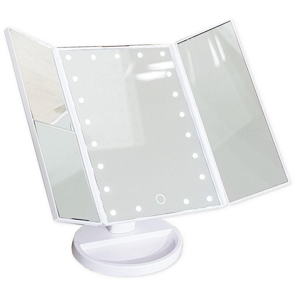 Тройное косметическое зеркало для макияжа с LED подсветкой Magic Makeup Mirror