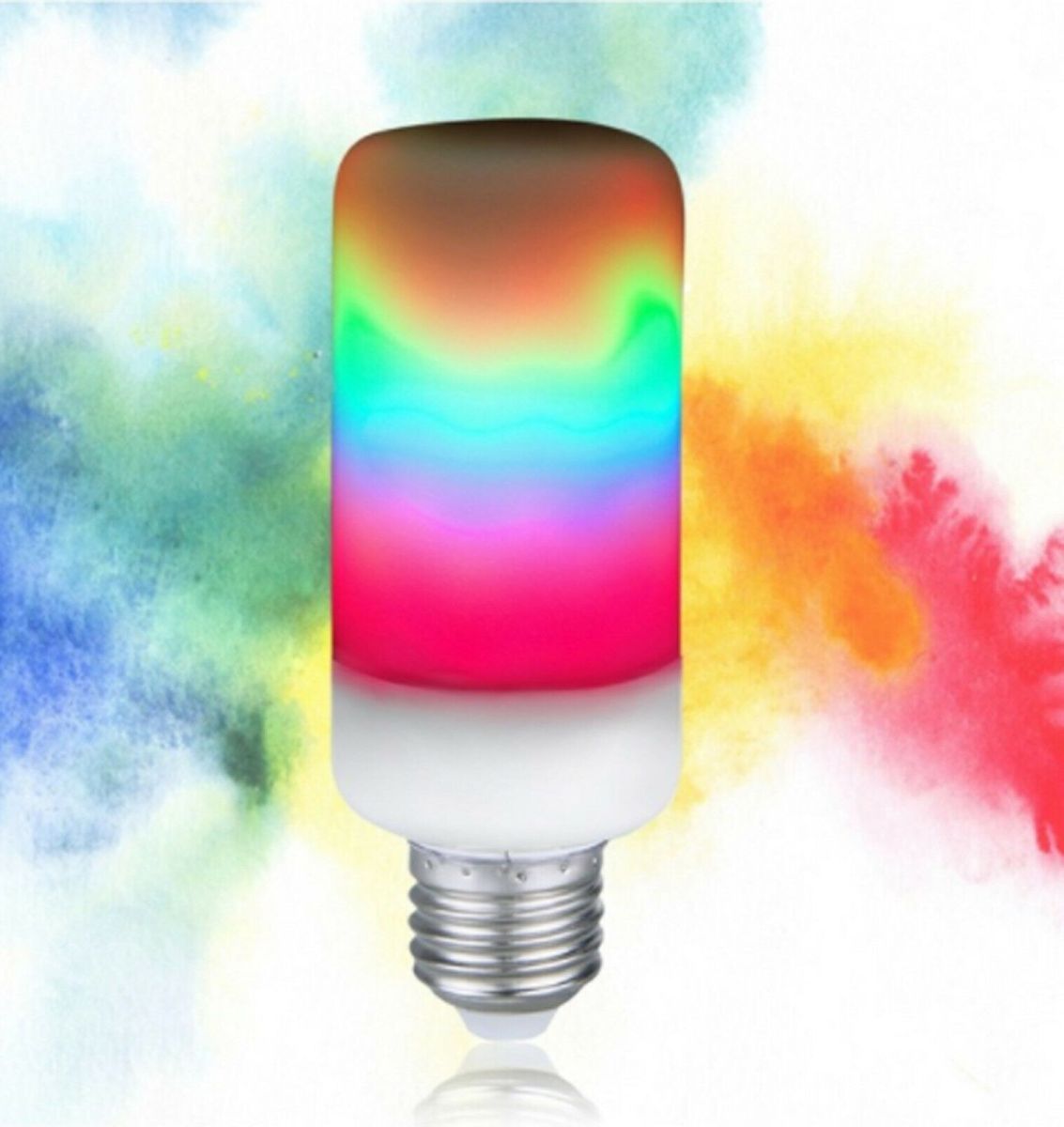 Лампа LED Flame Bulb RGB с эффектом пламени огня E27 интерьерная, Светодиодная лампочка с имитацией эффекта пламени огня