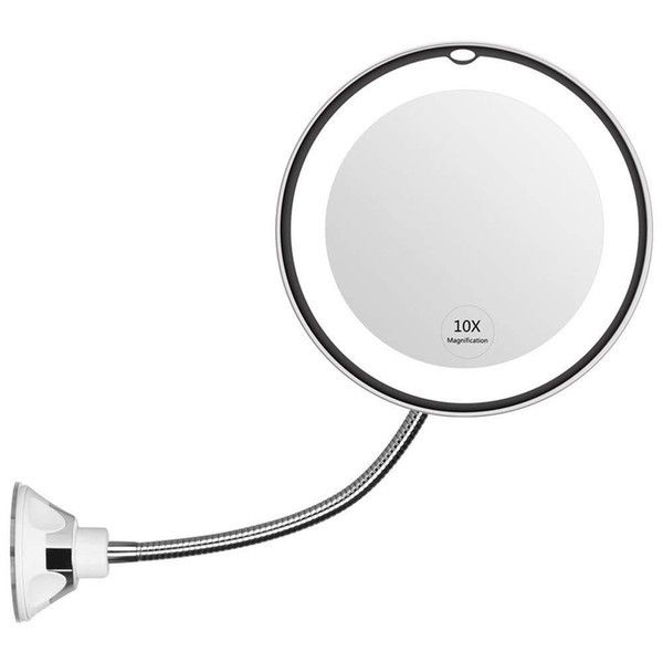 Гибкое зеркало на присоске с 5x увеличением и подсветкой LED MIRROR