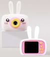 Цифровой детский фотоаппарат Baby Camera ET013 Rabbit с автофокусом, детская камера для фото, Детская фотокамера с ударопрочным корпусом от usb