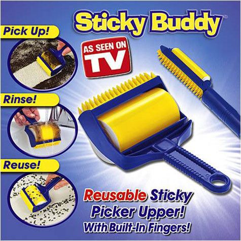 Валик силиконовый для уборки дома и чистки одежды Стики Бадди (Sticky Buddy)