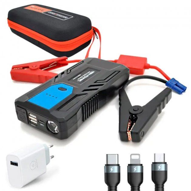 Автомобильное пусковое устройство автомобиля Jump Starter M33 (99800мАч)