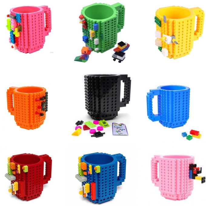 Кружка в стиле лего 350ml Чашка-конструктор Lego