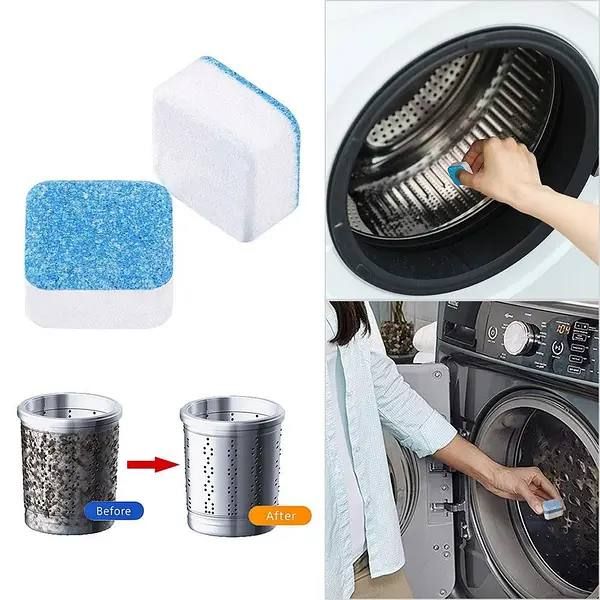 Антибактериальное Средство для чистки стиральной машины Washing Machin Cleaner, Таблетки по уходу за бытовой техникой, для очистки и удаления запаха остатков грязи и налета, для всех моделей стиральных машин
