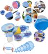 Набор силиконовых крышек для посуды 6 шт Silicon Lids для хранения продуктов гибкие крышки-пленки