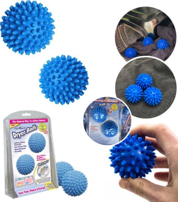 Шарики для стирки белья Dryer Balls в стиральной машине, мячики для смягчения белья в стиральной машинке