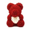 Мишка из 3D роз 40 см Тедди Красный, Медведь из роз