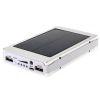 Power Bank 50000 mAh с солнечной батареей и Led панелью silver, Компактное и мощное портативное зарядное устройство, Внешняя батарея для зарядки, внешний аккумулятор, Универсальное устройство, работающее от сети, компьютера и энергии солнца