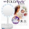 Косметическое зеркало с подсветкой My Fold Mirror Двухстороннее