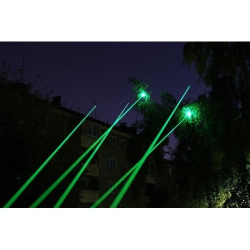 Лазерная указка Laser Pointer YL-303  1000mW, лазер зеленый с насадками аккумуляторный