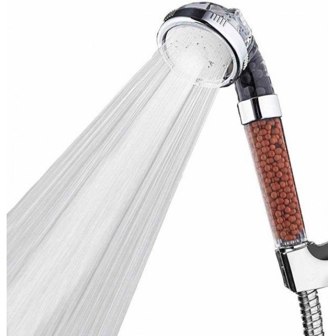 Инновационная Турмалиновая Насадка Для Душа Spa Energy Shower С Фильтром и турмалиновыми гранулами 3в1, экономная насадка очищает ионизирует воду, современная удобная душевая лейка