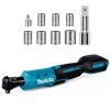 Аккумуляторный угловой гайковерт трещотка Makita DWR180Z 48V бесщеточный, гайковерт трещотка с кейсом, реверс, квадрат 1/2 X-475
