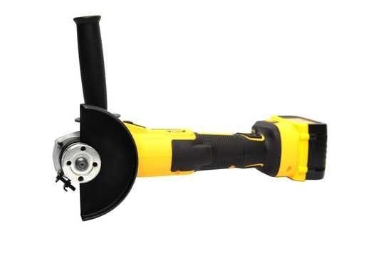 Аккумуляторная болгарка DeWalt DCG405N 900W 125мм на 2 аккумулятора 24V 5Ah. Беспроводная бесщёточная угловая шлифовальная турбинка