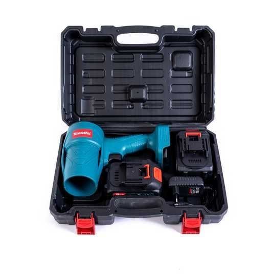 Беспроводная аккумуляторная воздуходувка Makita 48V 5AH с 2 АКБ в кейсе, бесщеточная ветродуйка Макита