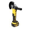 Аккумуляторная болгарка DeWalt DCG405N 900W 125мм на 2 аккумулятора 24V 5Ah. Беспроводная бесщёточная угловая шлифовальная турбинка