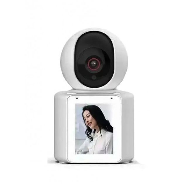 Беспроводная поворотная Камера-Видеоняня с Экраном WIFI C3, Интелектуальная с функцией автоматической слежки, с ночным видением, сигнал тривоги, внутренняя камера видеонаблюдения