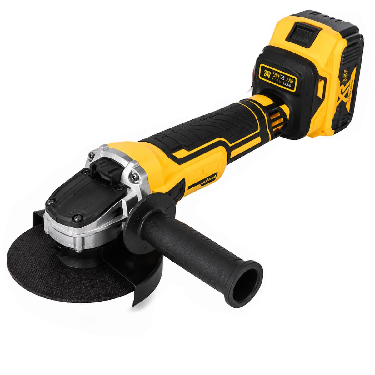 Аккумуляторная болгарка DeWalt DCG405N 900W 125мм на 2 аккумулятора 24V 5Ah. Беспроводная бесщёточная угловая шлифовальная турбинка
