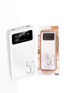 Зарядное устройство Power Bank Viaking N5 50000 mAh. повербанк с дисплеем и фонариком, Белый