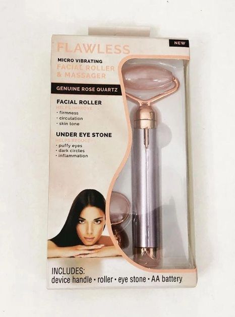 Электрический роликовый массажер для лица Flawless Facial Roller Massager, вибромассажер для подтяжки лица и омоложения