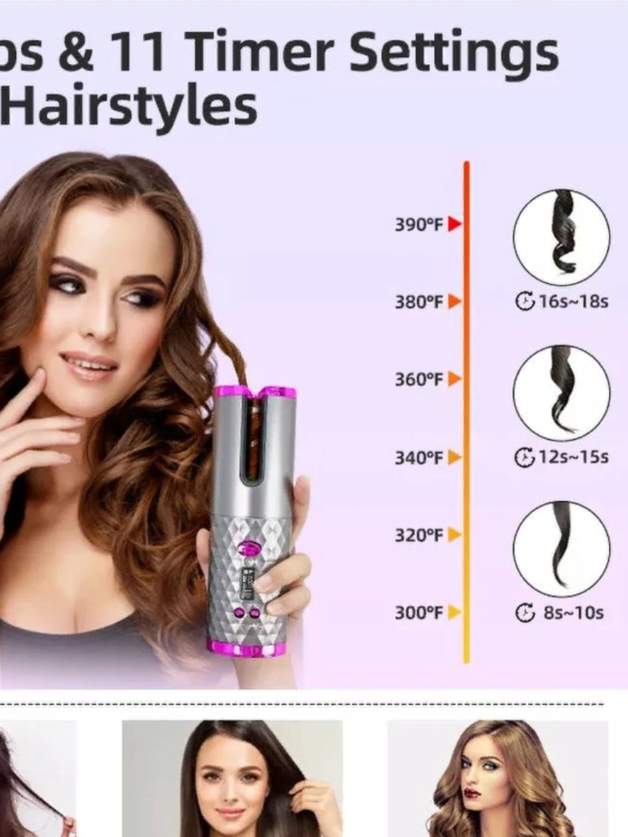 Беспроводная автоматическая плойка для волос Performance Cordless automatic curler