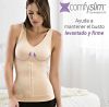 Утягивающее белье Slim Comfy Майка для Коррекции Фигуры, комфортная майка застегивается на крючки мгновенно разглаживая Ваш силуэт, Разглаживает складки, выпуклости и неровности, для стройности, для женщин любого возраста