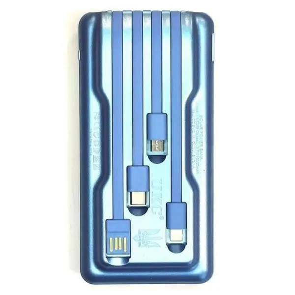 Мобильная зарядка UKC 10000mAh SOLAR, Универсальный Powerbank на солнечной батарее, многофункциональное портативное зарядное устройство, с  LED дисплеем, светодиодным фонариком и множеством портов включая USB, Type-C, Micro USB и Lightning