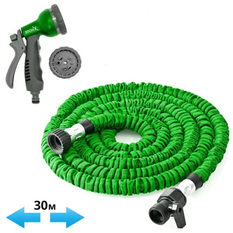 Шланг X HOSE 30m 100FT с распылителем в комплекте.