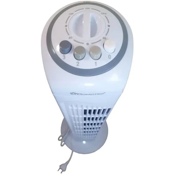 Бесшумный Напольный Вентилятор DOMOTEC MS-1627 White TOWER FAN с таймером отключения, 3 режима скорости, колонный эффективный вентилятор для дома и офиса