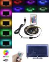 Cветодиодная лента LED с пультом 5050 RGB 2 м от USB, Фоновая RGB подсветка для телевизора, светодиодная лента от Power Bank