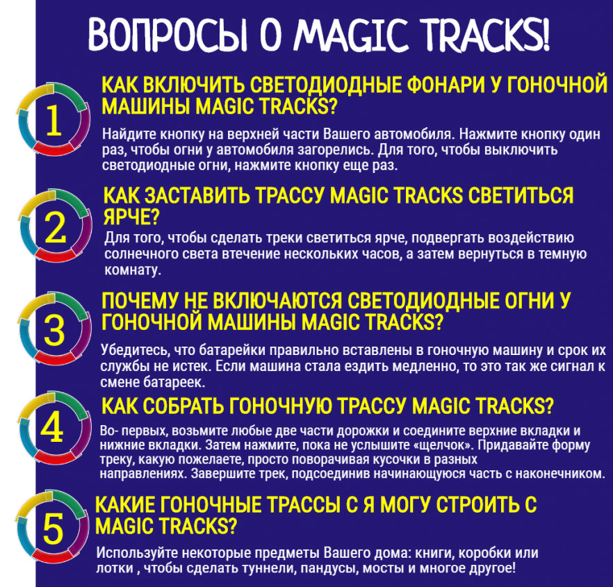 Гоночная трасса-конструктор Magic Tracks 165 деталей