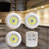 Комплект универсальных портативных компактных LED светильников с пультом и таймером LED light with Remote Control Set, набор светодиодных ярких светильников с пультом ДУ 3 шт, беспроводные лед лампы, мини ночники