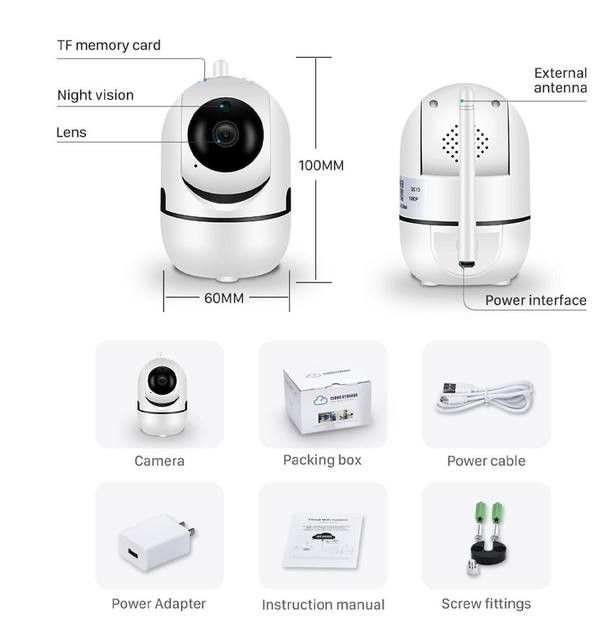 Беспроводная Универсальная Камера CAMERA IP Y13G 1mp Распознование лиц  DVR комнатная,Цифровая Поворотна IP камера видеонаблюдения Видеоняня , утонченная и компактная Wi Fi камера для дома офиса