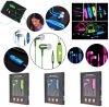 Наушники светящиеся Light Earphone, Вакуумные светодиодные наушники светящиеся в темноте с микрофоном