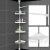 Угловая полка для ванной комнаты Multi Corner Shelf GY-188 белая