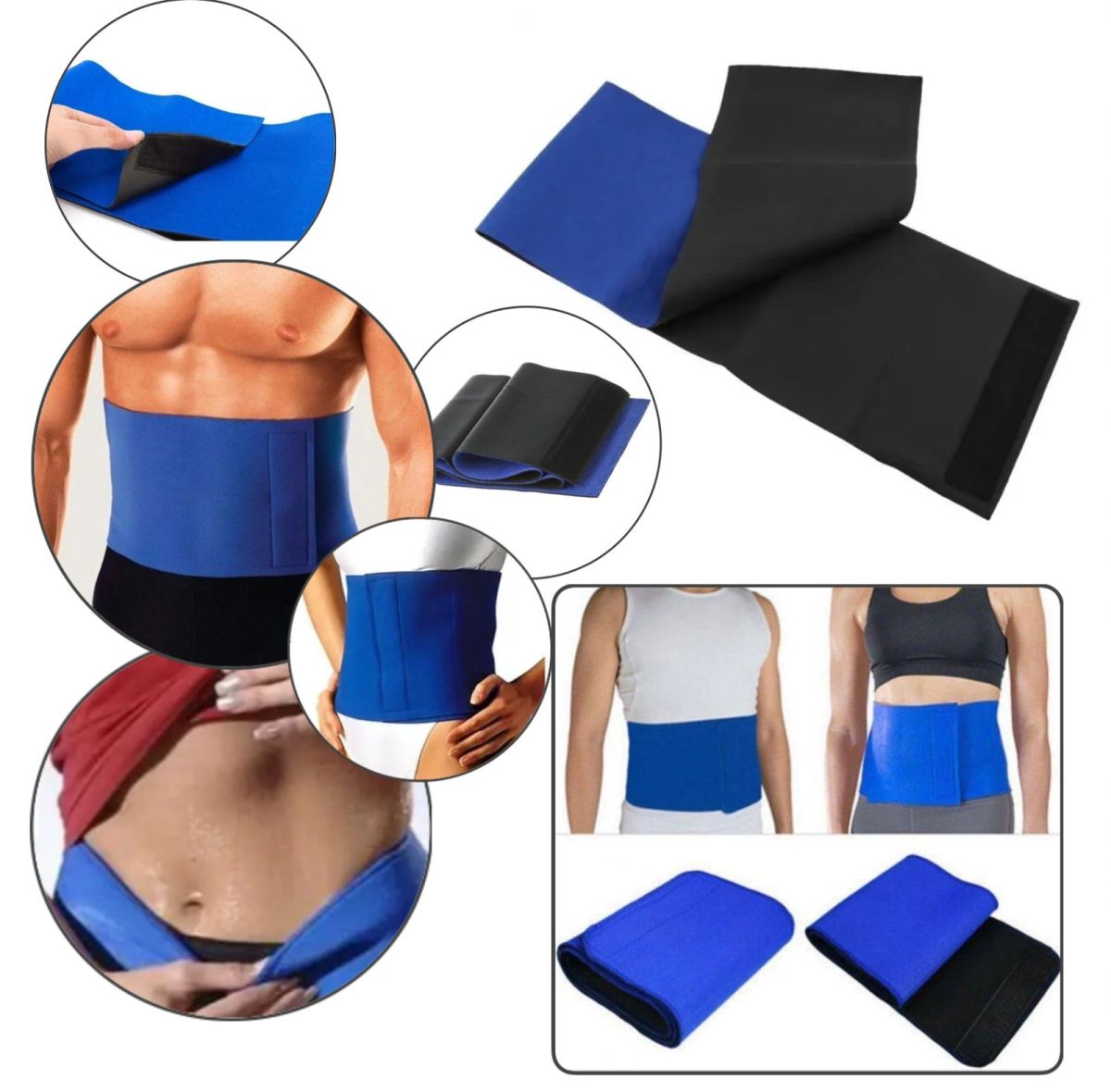 Практичный Термопояс с эффектом сауны для похудения Sipole Waist Belt Universal Support SP-018XLD 120см х 28см, комфортный дышащий пояс-массажер для сжигания лишнего веса универсальный для мужчин и женщин улучшает циркуляцию крови,сжигает жиры